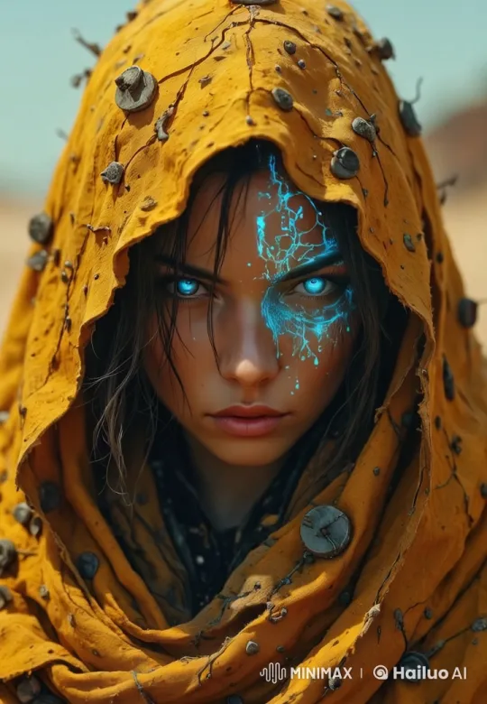 Title: "Mystic Girl in Electric Stormscape" – AI Generated Video | Hailuo AI