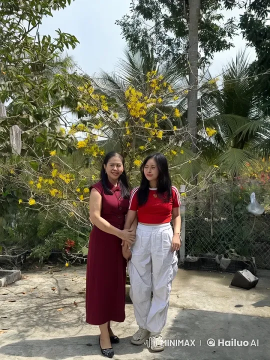 Mother and Daughter Practicing Kung Fu in Garden – AI Generated Video | Hailuo AI