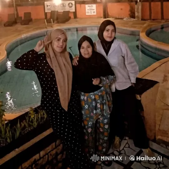 Nighttime Martial Arts Display by Three Women at Poolside – AI Generated Video | Hailuo AI