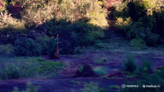 Vibrant Landscape Tracking Shot with Graceful Subject – AI Generated Video | Hailuo AI