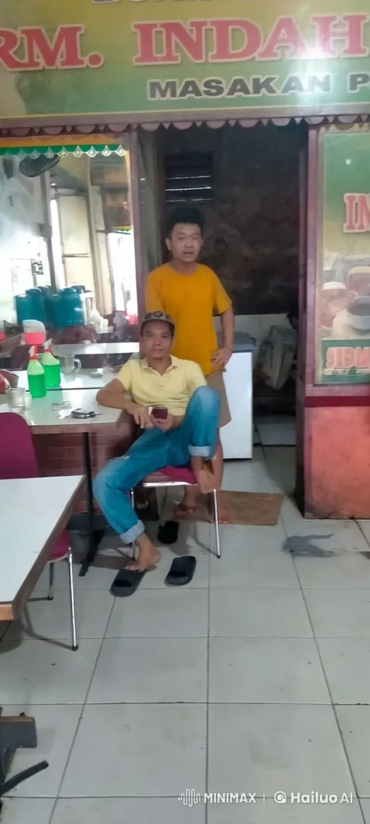 Kung Fu Duo in 'RM. INDAH' Eatery Scene – AI Generated Video | Hailuo AI