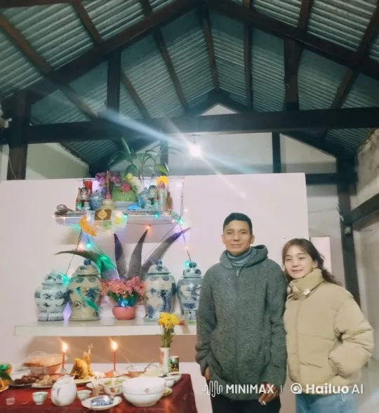 Cultural Celebration at Festive Altar with Intimate Conversations – AI Generated Video | Hailuo AI
