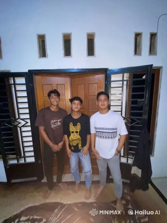 Young Men Practice Kungfu in Front of Wooden Door – AI Generated Video | Hailuo AI