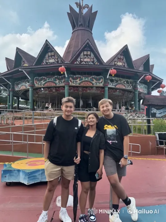 Chinese Kungfu Display in Front of Ornate Carousel – AI Generated Video | Hailuo AI