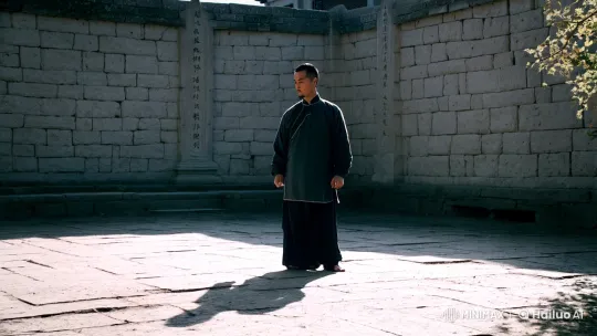Martial Artist Showcase in Ancient Courtyard – AI Generated Video | Hailuo AI