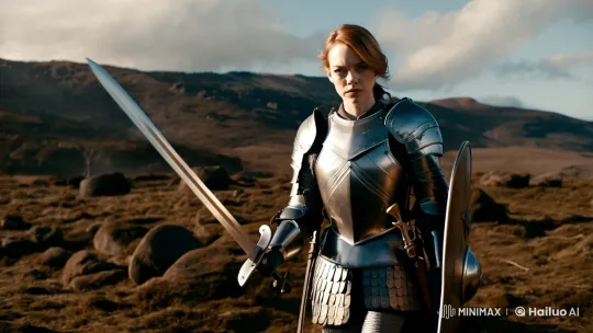 Knight Emma Stone Transformed into Gorilla in Surreal Film Clip – AI Generated Video | Hailuo AI