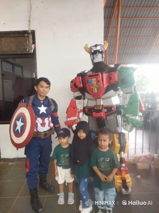 Captain America and Voltron Robot Perform Synchronized Kung Fu – AI Generated Video | Hailuo AI