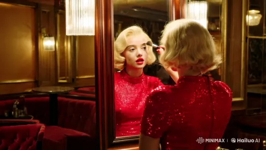 Vintage Jazz Club: Blonde Singer Prepares – AI Generated Video | Hailuo AI