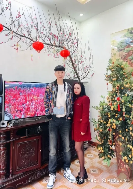 Couple Performing Martial Arts in Lunar New Year Decor – AI Generated Video | Hailuo AI