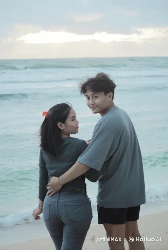 Couples' Synchronized Kungfu on a Tranquil Beach at Sunset – AI Generated Video | Hailuo AI