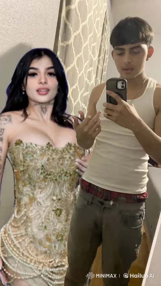 Young Couple Shares Intimate Moment in Mirror Selfie – AI Generated Video | Hailuo AI