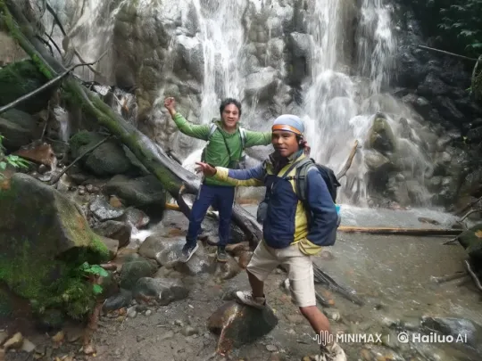 Kungfu Fight Scene Amidst Waterfall's Majesty – AI Generated Video | Hailuo AI