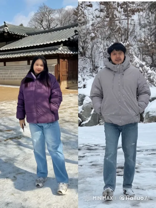 Snowy Duel: Two Fighters Clash in Winter Settings – AI Generated Video | Hailuo AI