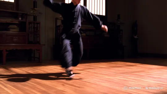 Martial Artist's Graceful Moves Captured in Aesthetic Scene – AI Generated Video | Hailuo AI