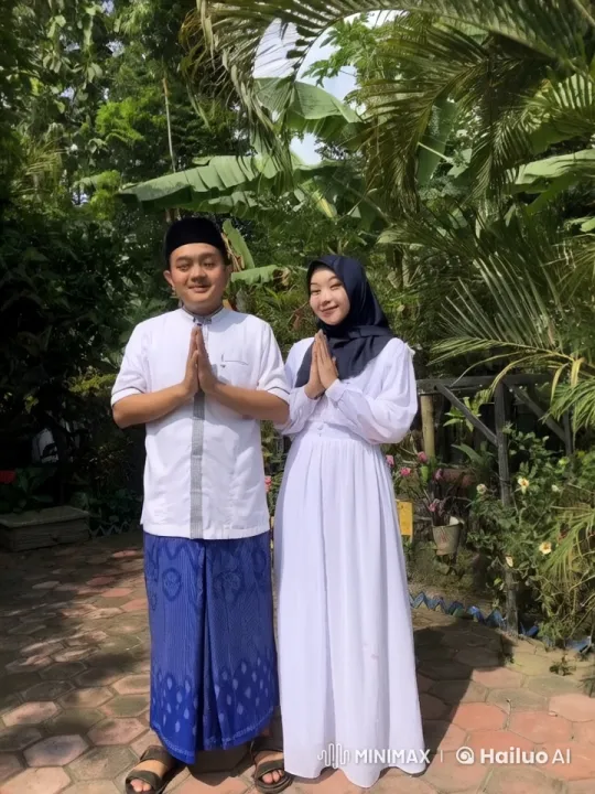 Traditional Attire Kung Fu Fight in Tropical Garden – AI Generated Video | Hailuo AI