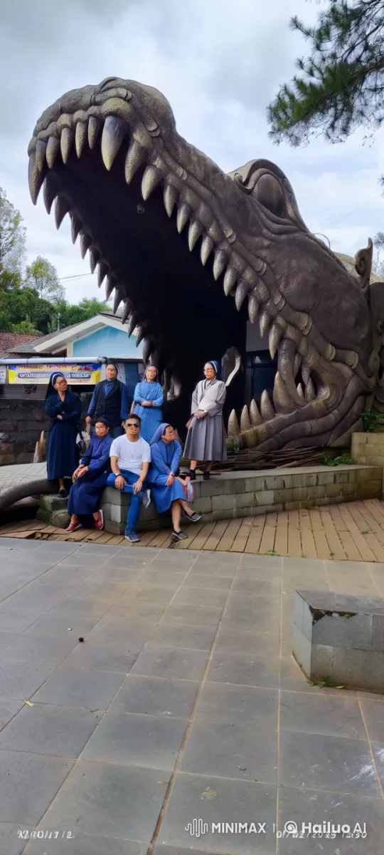 Kung Fu Masters Perform Dynamic Routine Before Stone Dragon – AI Generated Video | Hailuo AI