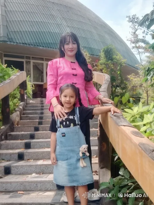 Woman and Girl Enjoy Peaceful Moment in Nature – AI Generated Video | Hailuo AI