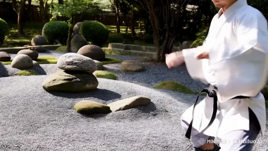Zen Garden: Martial Artist's Fluid Performance – AI Generated Video | Hailuo AI