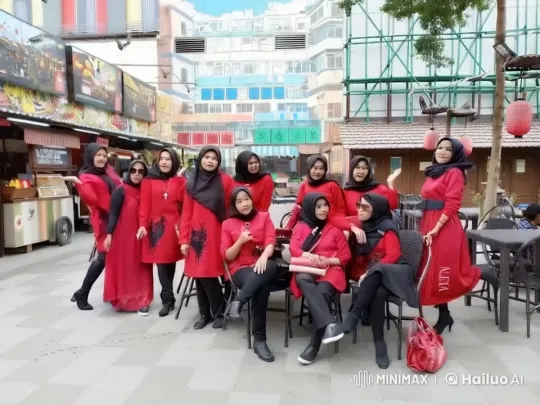 Women Perform Energetic Kungfu in Bustling Market – AI Generated Video | Hailuo AI
