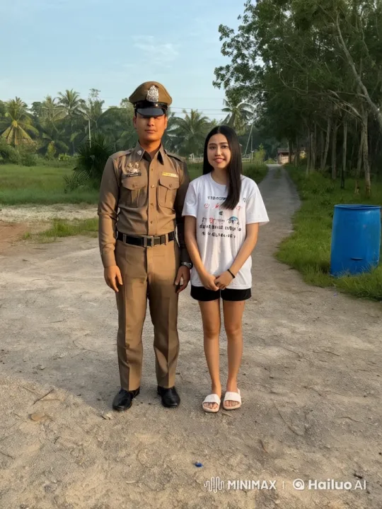 Rural Road Kungfu Display: Officer and Woman's Skillful Sparring – AI Generated Video | Hailuo AI