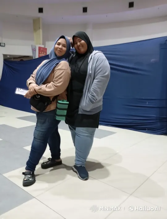 Friends Sharing a Lighthearted Moment Indoors – AI Generated Video | Hailuo AI