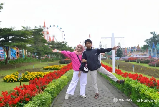 Energetic Kungfu Performance in Whimsical Park Setting – AI Generated Video | Hailuo AI