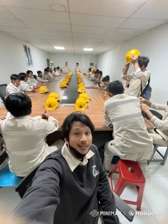 Work Team Engages in Energetic Kungfu Demonstration – AI Generated Video | Hailuo AI
