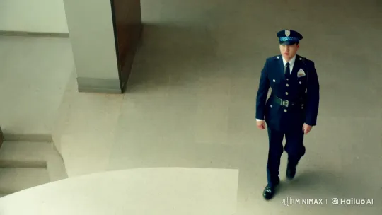 Cop Unveils Feminine Identity in Dramatic Scene – AI Generated Video | Hailuo AI
