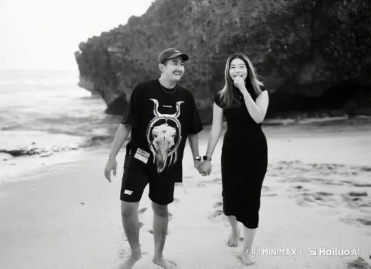 Couple Practicing Kung Fu on a Beach – AI Generated Video | Hailuo AI