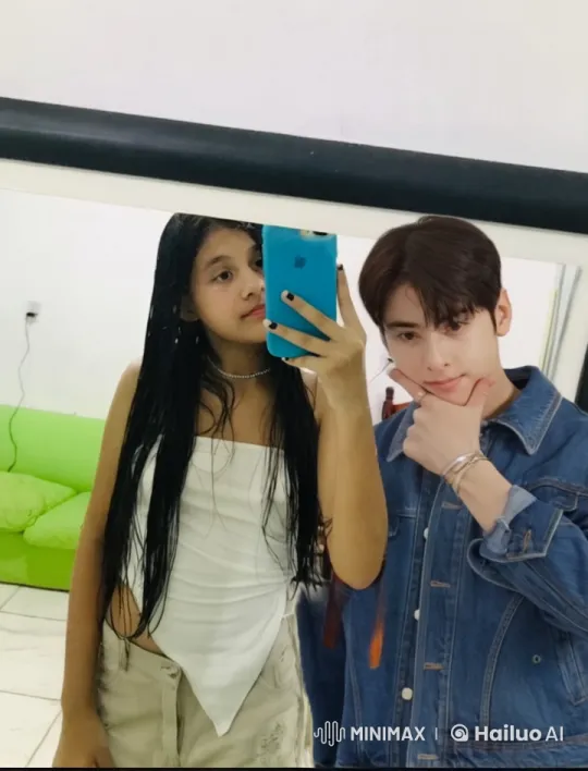 Girl Takes Selfie While Boy Hugs Her – AI Generated Video | Hailuo AI