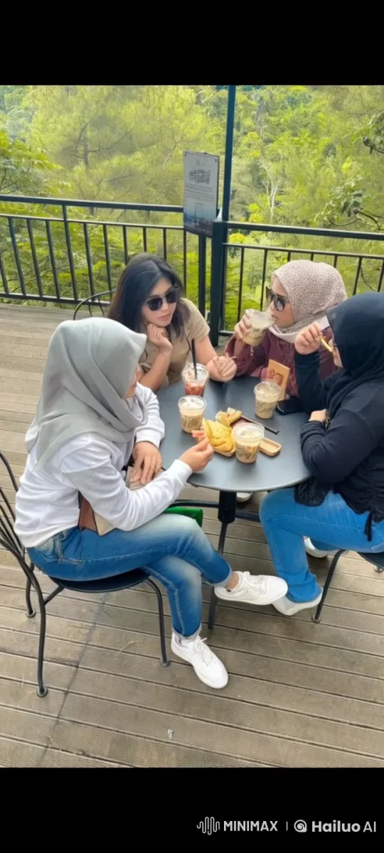 Women Practicing Martial Arts in Scenic Outdoor Café – AI Generated Video | Hailuo AI