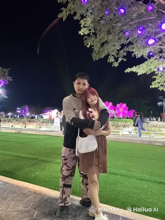 Nighttime Martial Arts Performance with Colorful Lights – AI Generated Video | Hailuo AI