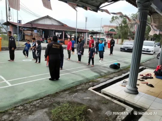 Outdoor Basketball Court Martial Arts Practice – AI Generated Video | Hailuo AI