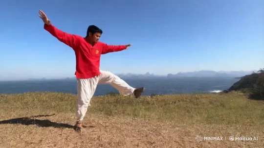 Martial Arts Action: Kungfu Jump and Fight – AI Generated Video | Hailuo AI