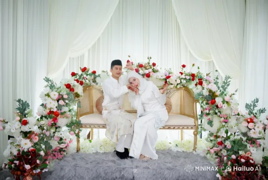 Couple in Traditional Attire Transforms into Kungfu Artists – AI Generated Video | Hailuo AI