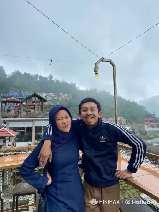 Couple Transforms into Kung Fu Fighters in Scenic Mountain Town – AI Generated Video | Hailuo AI