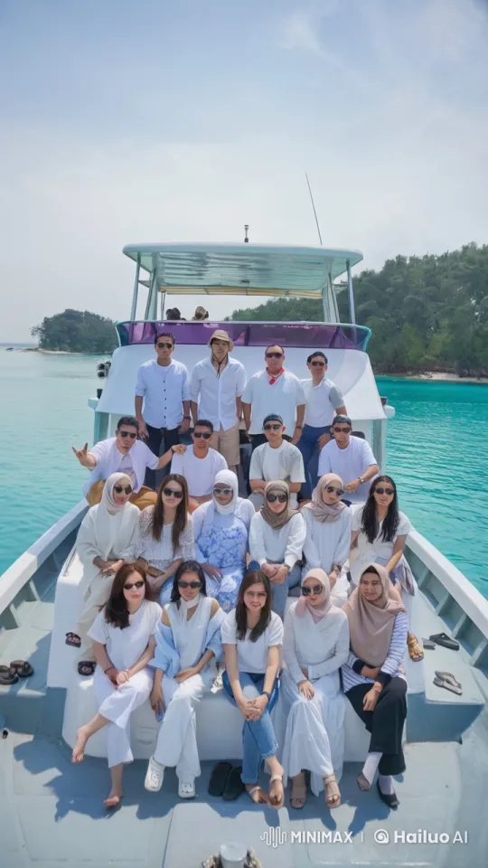Energetic Kungfu Fight on Boat with Lush Island Background – AI Generated Video | Hailuo AI