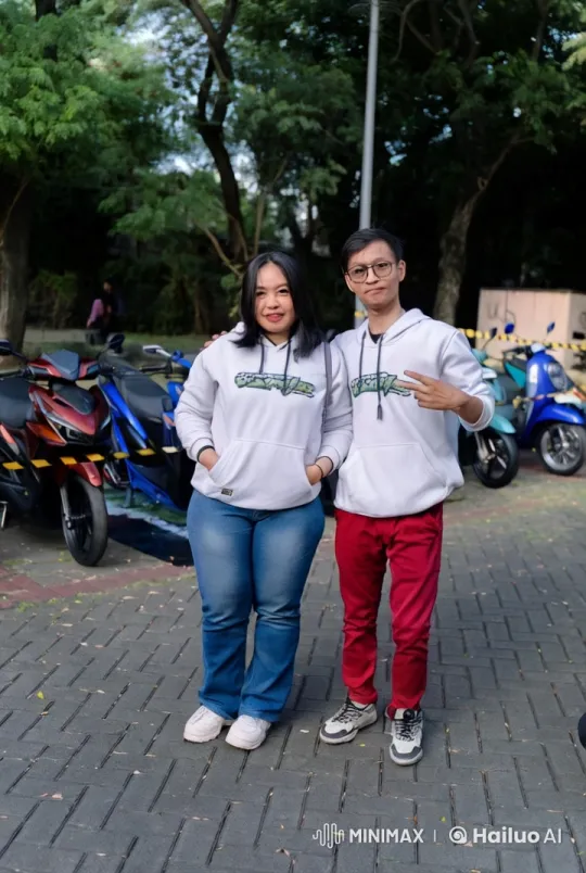 Synchronized Kung Fu Performance Against a Motorcycle Backdrop – AI Generated Video | Hailuo AI