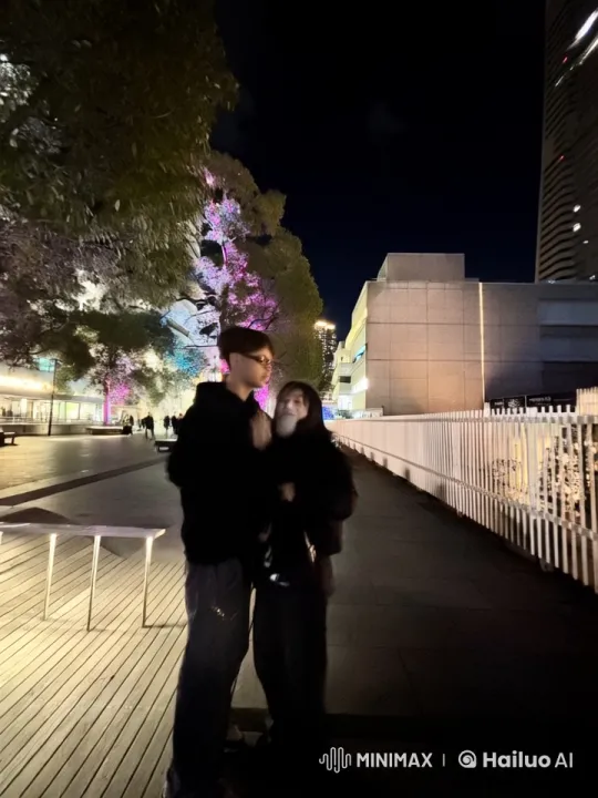 Nighttime Kung Fu Practice in Urban Setting – AI Generated Video | Hailuo AI