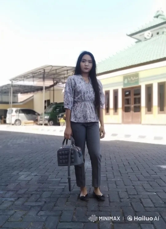 Woman in Floral Blouse Performs Kung Fu in Urban Setting – AI Generated Video | Hailuo AI