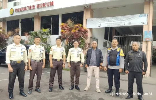 Kungfu Demonstration by Uniformed Officers at Fakultas Hukum Building – AI Generated Video | Hailuo AI