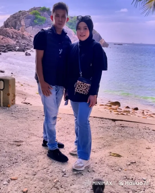 Couple Practicing Kungfu on Rocky Beach – AI Generated Video | Hailuo AI