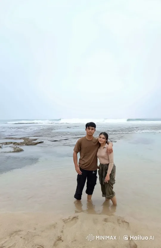 Couple Displays Martial Arts Skill on Beach – AI Generated Video | Hailuo AI