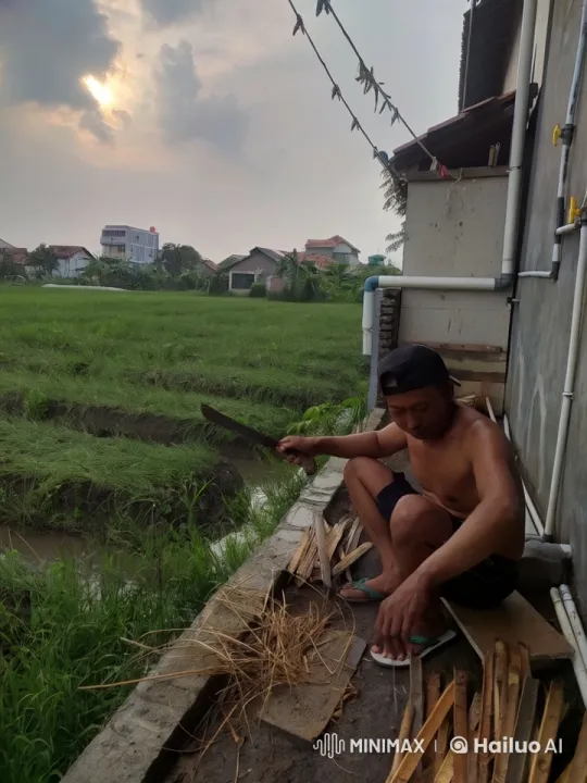 Village Sunset: Wing Chun Mastery Amidst Serenity – AI Generated Video | Hailuo AI