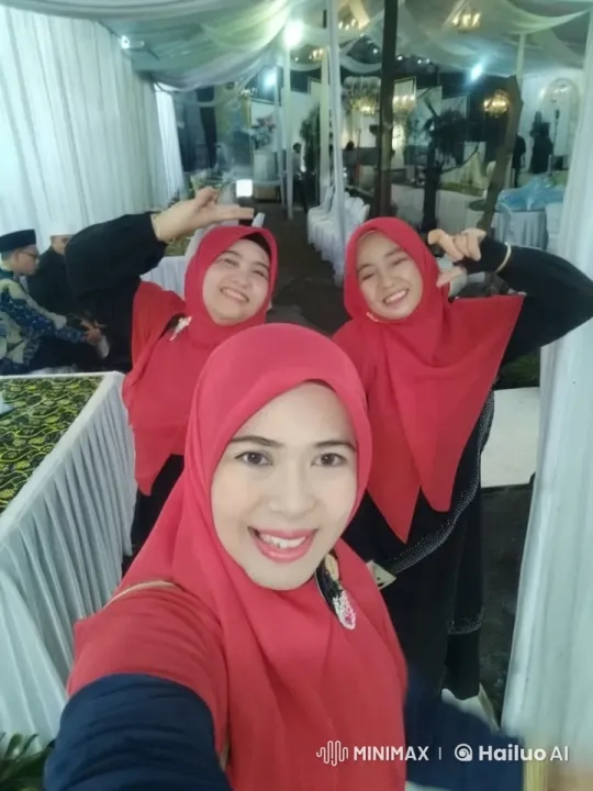 Three Women in Red Hijabs Perform Kungfu at Event – AI Generated Video | Hailuo AI