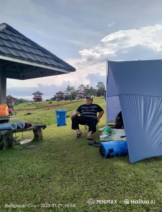 Calm Camping Scene in Balikpapan City – AI Generated Video | Hailuo AI
