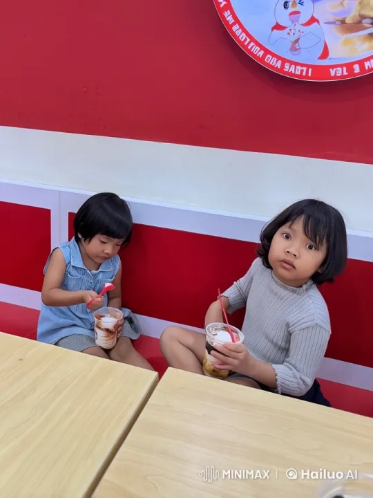 Children Enjoy Ice Cream, Transition to Playful Kungfu – AI Generated Video | Hailuo AI