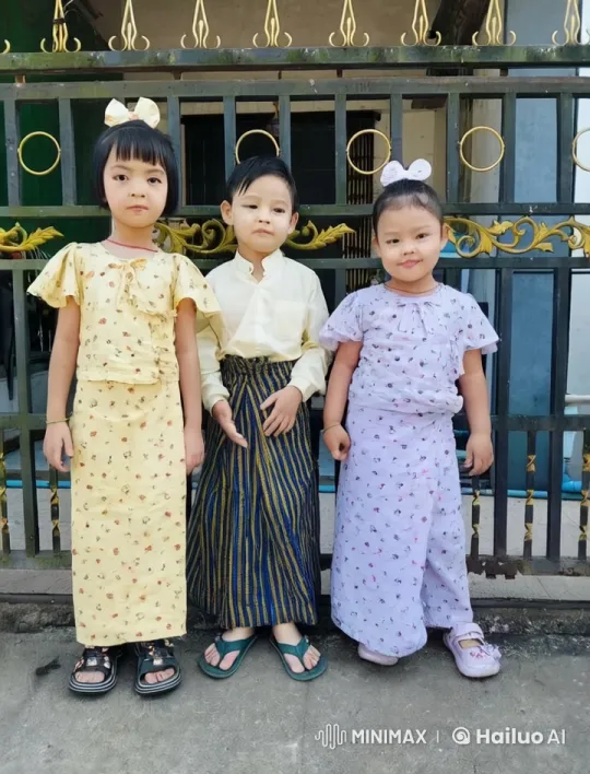 Traditional Attire: Three Children Practicing Kung Fu – AI Generated Video | Hailuo AI