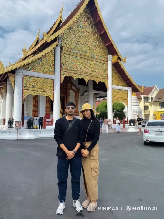 Intense Muay Thai fight against the backdrop of a Thai Temple – AI Generated Video | Hailuo AI