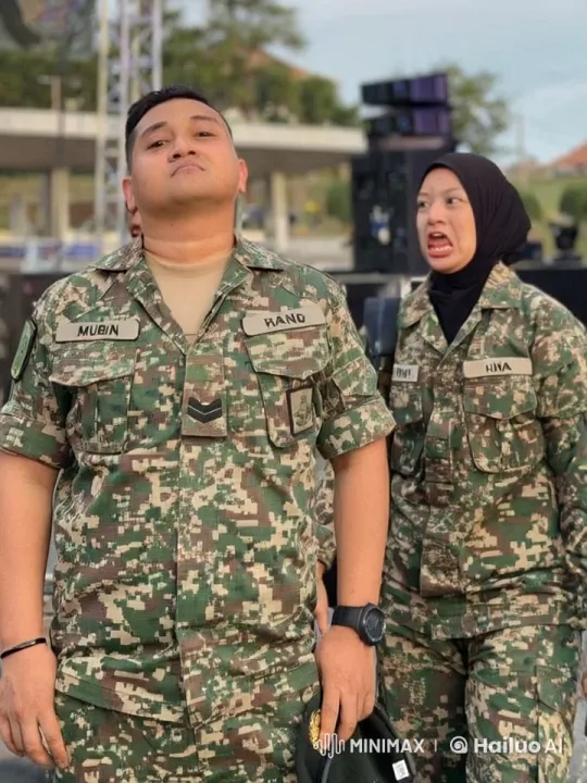 Soldiers Mubin and Hana Perform Kungfu in Park – AI Generated Video | Hailuo AI
